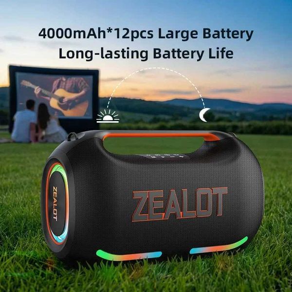 ZEALOT-ZE41 250W Big Power Wireless TWS Subwoofer Bluetooth Speaker High Volume Waterproof Portable Mobile Power HIFI Sound T260703