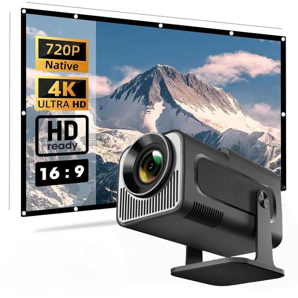 HY320MINICompactHDMiniProjector-Supports4K/Local720PIdealforHome/PerfectChristmas/HalloweenGift forFamiliesGamers T260703
