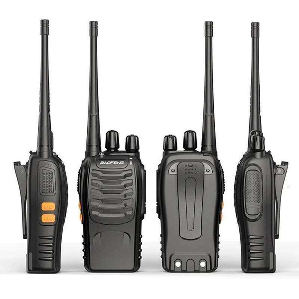 5-10km Talkie Long Range Two-way Radio ultra-long standby time Waterproof Walkie BF-888S UHF 400-470MHz 16CH VOX with Type-C Cha