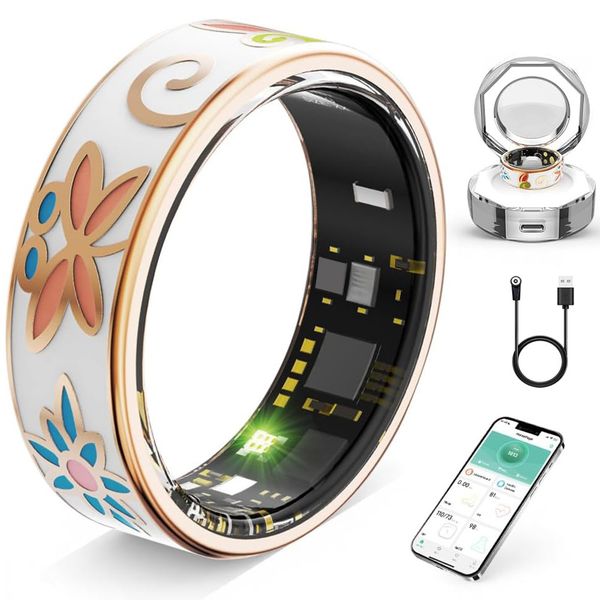 R18 Smart Enamel Color Heart Rate Pressure Blood Oxygen Sleep Monitoring Smarthealth Women's Ring Technology