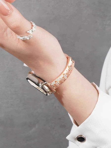 Luxury Bling Bracelet Metal Link For XIAi B0 9 Strap For Mi Band 8 New Design Bracelet NFC Wristband Accessories J260706
