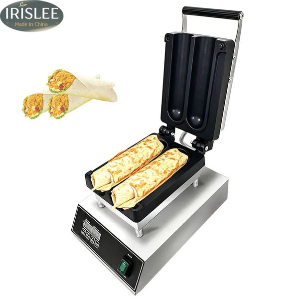 DHgate Commercial Mexico Chicken Wraps Toaster Electric Barbecue Burrito Baker Heating Roll Machine Waffle Maker Stainless Steel listed by DHgate