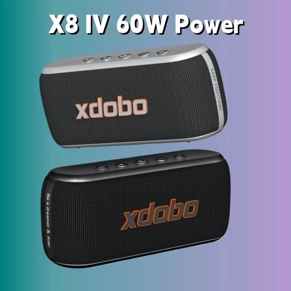 XDOBO X8IV 60W Bluetooth Speaker Wireless Subwoofer 8000mAh Dual Deep Bass Outdoor Loudspeaker For Smart Phone TV Home Cinema J260706