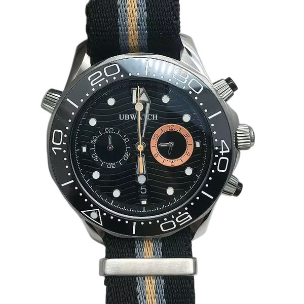 New Arrived Diver 300M Chronograph 007 First Light VK64 Quartz Stainless Steel …