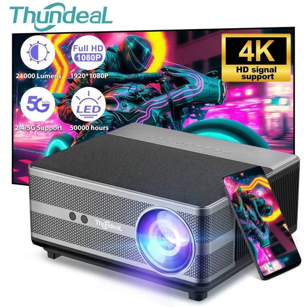 ThundeaL Full HD 1080P WiFi LED 2K 4K Video Movie Beam TD98 TD98W Android Projector PK DLP Home Theater Cinema Beamer 26Y0706