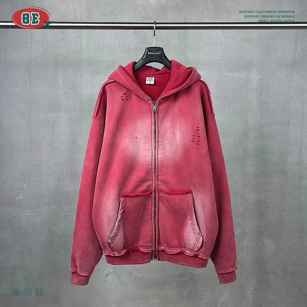 Men's Oversized Zip Hoodie