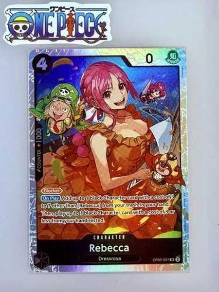 Bandai One Piece Card GameCOLOR BLACK OP05-091 REBECCA SR FOIL NM TCG ENGLISH L260706GRLJ