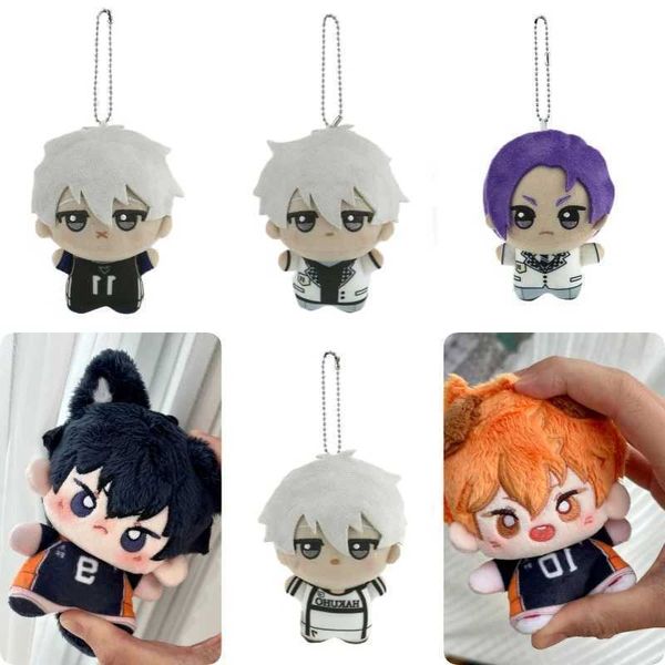 Plush 10cm New Japan Haikyuu Toy Hinata Shoyo Keychain Tobio Kageyama Yu Nishinoya Bag Pendant Mini Volleyball Stuffed Doll Gift L2605188JAO S260707