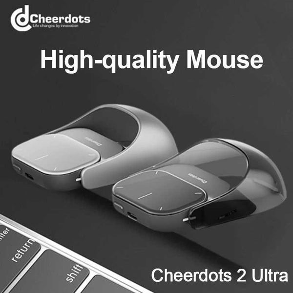 Cheerdots 2 Detachable Air Mouse Touchpad Pocket AI Recording ChatGPT Silent Wireless Mouse Business Office Mouse Gaming Mouse X260707
