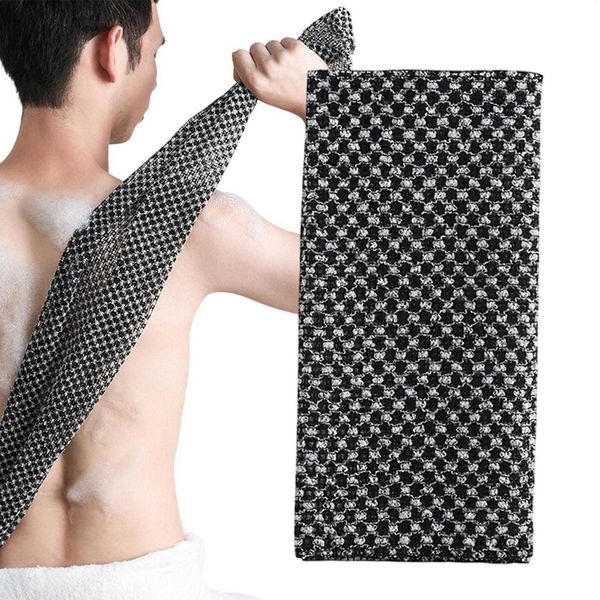 Scrubber Body Exfoliator Towel Bath Exfoliating Scrub Back Wash Cloth Soft Shower Sponge Bathroom Accessory Full Body Cleansing S260708