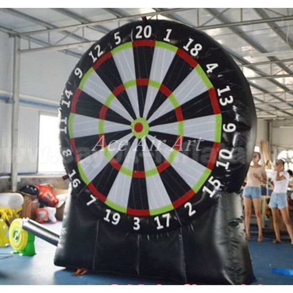 wholesale 3 Meter H Beautiful Black And White Inflatable Darts Board For Kids In The UK