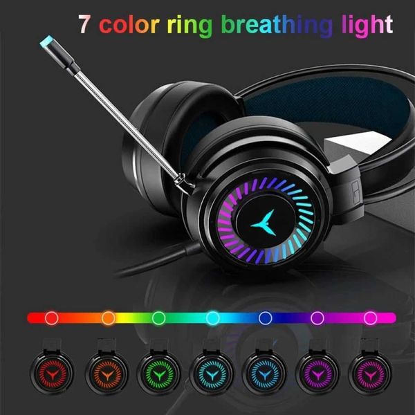 G58 Gaming set Channel Surround Sound Stereo LED Light Wired Mounted Earphones with Mic for PC Laptop J260707