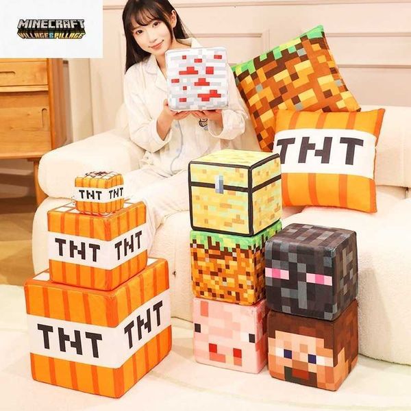 Minecraft block plush toy game merchandise sponge block TNT plush L2607072YMW