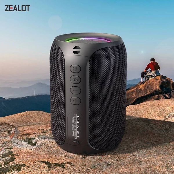 Zealot-s32pro 15W Portable Bluetooth 53 Waterproof Wireless TWS Mini Column Box Speaker Outdoor TF Card J260706Z260717