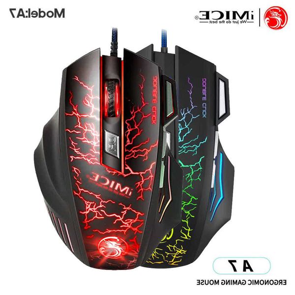 Mouse Game Set Crack Floating Design Backlight Design Gaming Mouse Ensemble 2400 DPI Mouse Mice for PC Laptop Macbook D260707