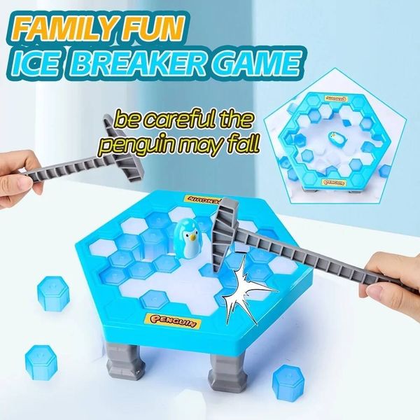 Penguin Ice Breaking Table Game Parent - Child Interactive Puzzle Toy Kids, Ideal for Family Games & Birthday Gifts W260707