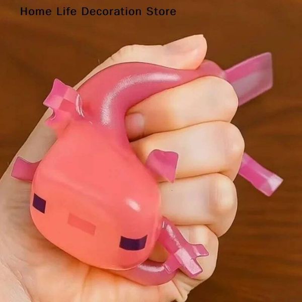 Axolotl Squishy Cartoon Animals Squeeze Toy Anti-stress Sensory Toys Super Soft Slow Rising for Adults Birthday Party Gifts 26Y0707