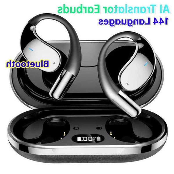 Wireless Headset Translation 265 Languages Instant Translator Earbuds Headphones Smart Voice Real Wired Earphones Time For Travel Portable Stereo 263 S260707