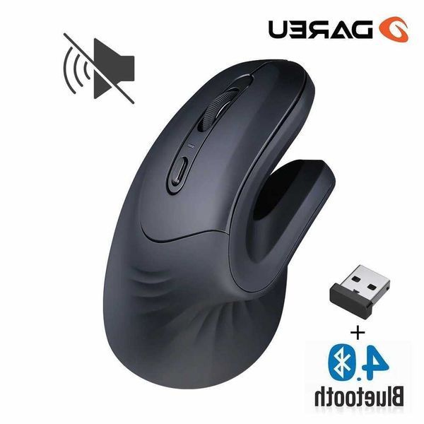 Bluetooth DAREU 24G Silent Wireless Mouse Dual Mode Ergonomic Mute Gaming Mice for PC Macbook Laptop Gamer D260707