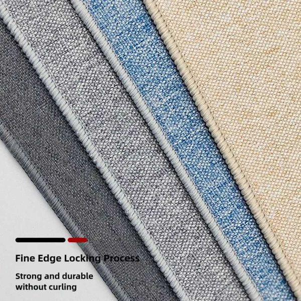 Modern Linen Mouse New Pad Rubber Waterproof Keyboard M Mat Leather 8030cm Cputer Laptop Mousepad He Off J260707
