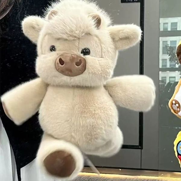 Papao Little Fragrant Pig Highland Calf Plush Toy, Comforting Sleeping Pillow, Foreign Trade Doll