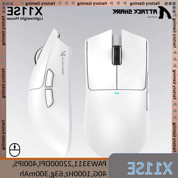 SHARK ATTACK X11SE Ultra-Light Wireless Gaming Mouse20Million cycles lifePAW3311 Gaming22KDPI400IPS40G1KHz65 Hours30mAH D260708