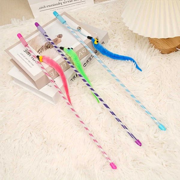Rod Long Style Cat Colorful Teaser Stick Cat Entertainment Interactive Toy 260525 S260708