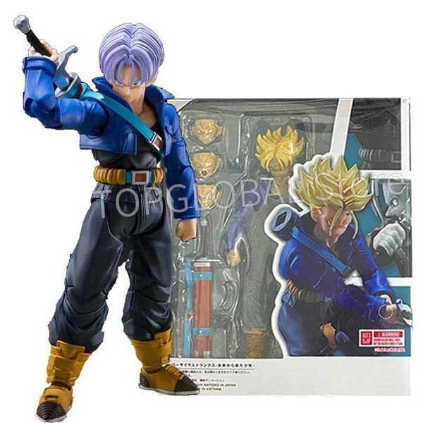 Shfiguarts Dragon Ball Trunks Anime Figures SHF Trunks Boy From Future Collection Model Action Figure Toys Childs Gifts L2678