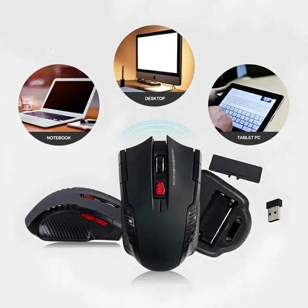 Mini Mouse 24G Wireless USB Receiver 1600DPI Optical Wireless Mouses Professional USB Right Scroll M for Laptop PC Gamer J260707