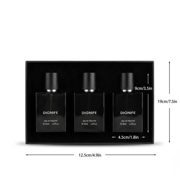 Elegant Knight 3 Piece Men's Fragrance Set Floral-Fruity Scent Premium Box Pack…