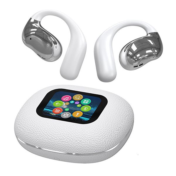 YJ33 Translation Bluetooth Smart Display LCD Long Battery Life Touch Control Dual Ear Wireless Non-In-Ear Earbuds Non-In-