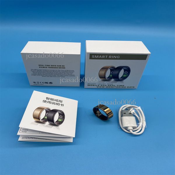 2024 New Smart Ring R06 Couple Model Heart Rate Oxygen Blood Pressure Sleep Monitoring Temperature Multifunctional Sports