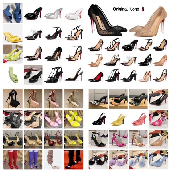 High Shoes Red Peep Toe Sandals Fashion Shoes Nude Black Patent Leather Pumps W…