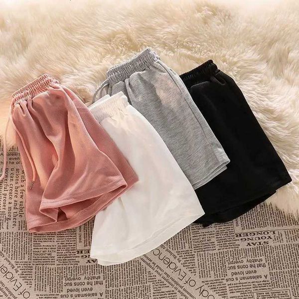 Summer Casual Shorts Women's High Waist Loose Wide Leg Lounge Shorts Korean Style Cool Comfortable Athletic Shorts