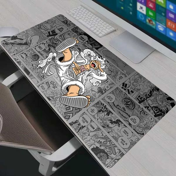 Mousepad Large Comic Style Luffy Non-slip Gaming Accessories XXL Office Extend Rubber Deskmat One Piece Anime Keyboard Mouse Pad D260709