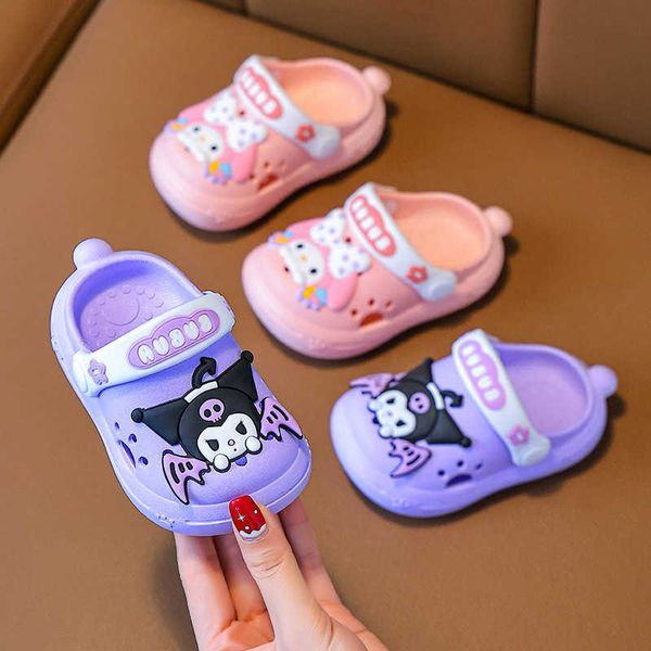 Slippers Baby Summer Indoor New Non-slip Soft Bottom Comfort Fashion Cute Children's Hole Shoes Boys Girls Kid Outdoors Sandals