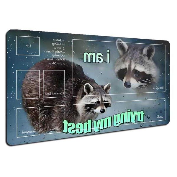 my Try best Mouse Pad MTG mouse pad card game play mat Duel pads Beginner Card Battles Commander Gaming Deskpad D260709
