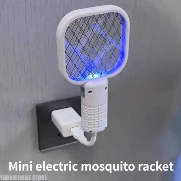 2-in-1 USB Lamp Electric Swatter Purple Light Mosquito Trap Portable Insect Killer for Home Outdoor Cam W260710