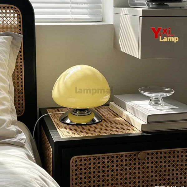 Table Murano Glass Base Mushroom Disc Lamp Bauhaus — compare prices at CompareOffers