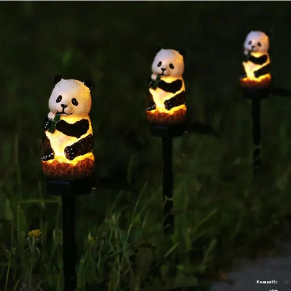Outdoor Waterproof Solar Powered Lamp Panda Style LED Solar Garden Lights Courtyard Landscape Path Lawn Street Decorative Light 260709