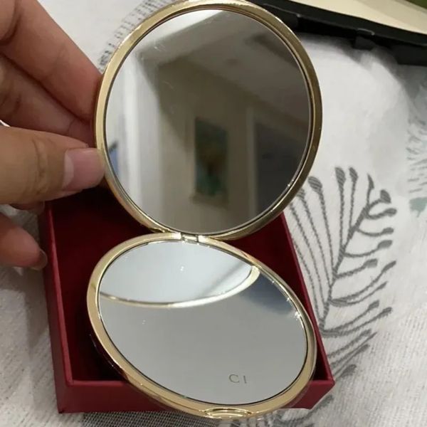 Mirror Double Sided Gold Circle Mirror For Travel hanging Vanity Household Compact Cosmetic Accessory Wall 1