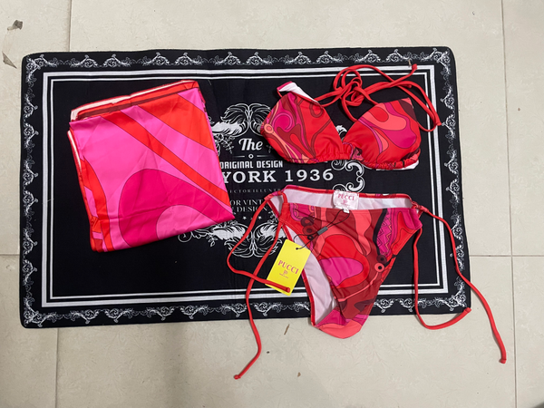 2026 Swimsuits women pucci swim wear Swimsuit scarf sets Women's swimwear Set Bikini Set Beach Sets Woman Dress Bikinis