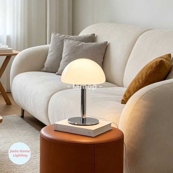 Lamp Lemon Half Table Dome Glass Nordic Fresh Tone Bedside Lamp 3 Color Temperature Dining Bedroom Homestay Decor Table LampH260710