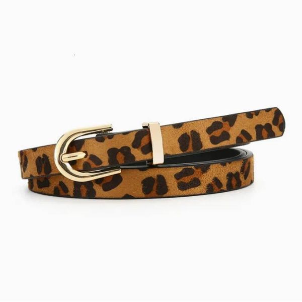 Retro Boho Style Leopard Print Thin PU - Slim Fit Decorative Belt for Women Daily & Party W260711