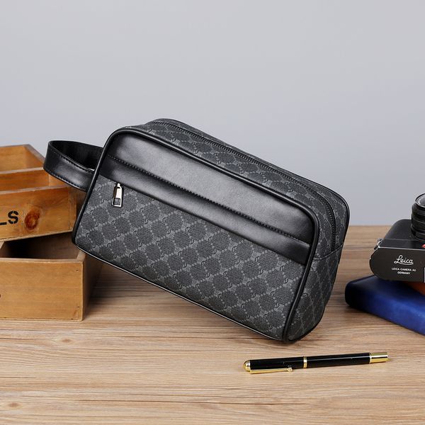 New arrival mens fashion clutch bag business large capacity versatile unique print design handbag