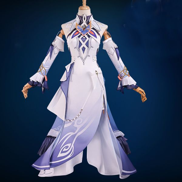 Anime Game Genshin Impact Nicole Reeyn Cosplay Costume Outfit Halloween Carnival Christmas Role Play Dress Wig
