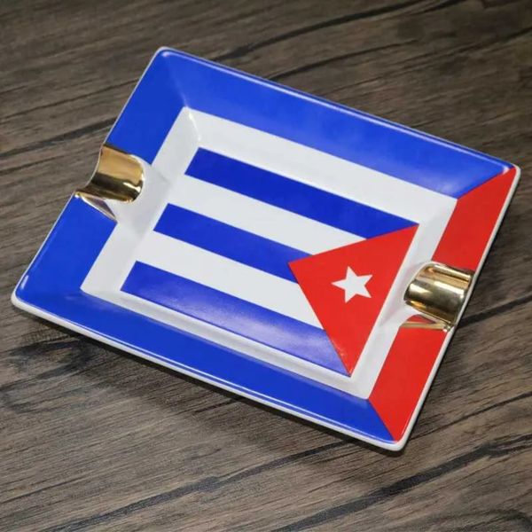 Ashtray Cuban European Style Home Living cigar Room High End Luxury Personality KTV Cigars Ashtray Household Trend X Cigarette 24