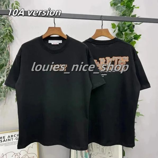 Off White Tshirt Designer Tees Women's Fashion Tops Tshirt Summer Cotton Loose Off White T Shirts Casual Short Sleeves Shirt Men's Tee High Quality 7f3