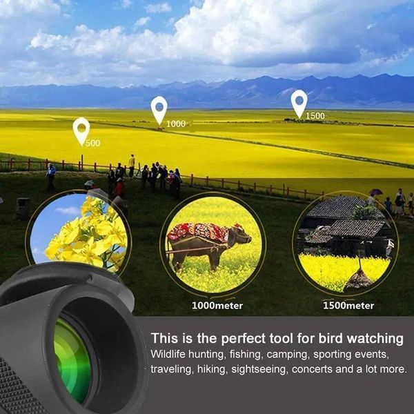 10X Lightweight Night Telescope Optical Lens Multi-function Monocular for Hunting Camping Hiking J260713
