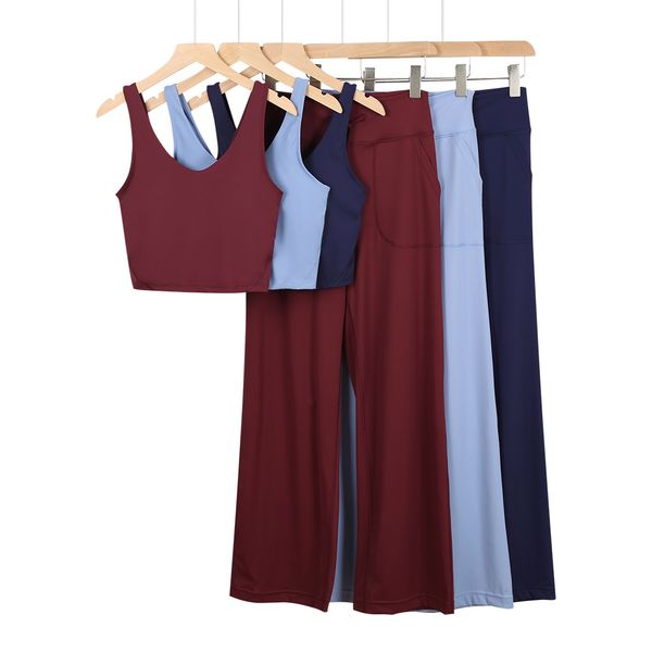 DHgate Designer Yoga vest pants shirts Gym Clothes Women shirt shorts Sports Straight-Leg Trousers Pant summer Sweatpants sold by DHgate